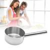 Stainless Steel Milk Pan with Handle Heat Resistant Small Sauce Pan for Induction Kitchen Restaurant 2kg 16.5x8x22cm