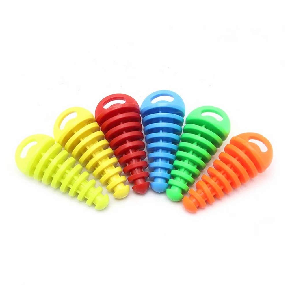 VORCOOL Silencer Cap Exhaust Pipe Muffler Exhaust Port Muffler Motorcycle Car Parts Automatic Exhaust Tail Tip Pipe Cover (Red) 2 Pieces