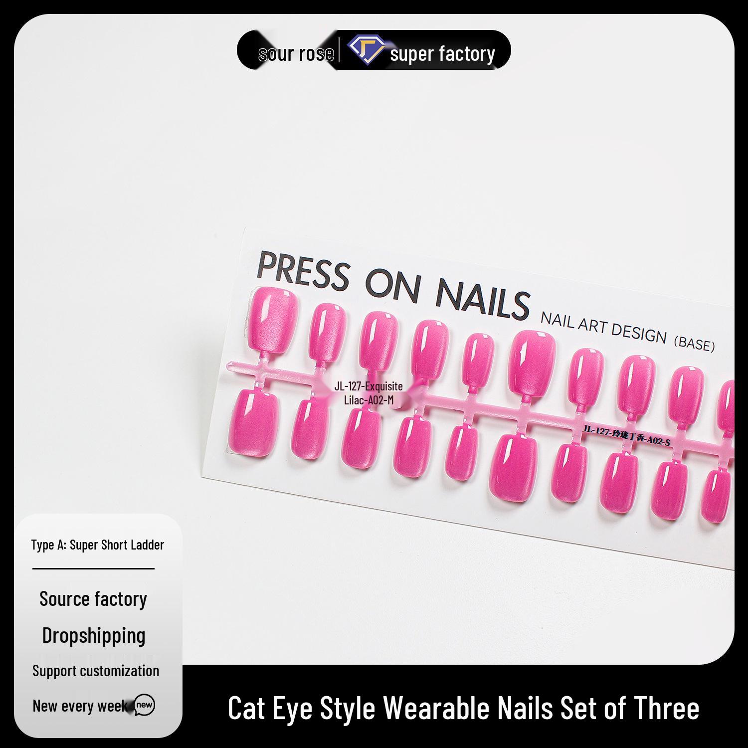 

Jiaolong Semi-Finished Solid Color Nail Art Tips – High-Quality Handmade Stickers
