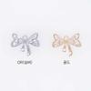Cubic Butterfly Ribbon Pendant Accessory