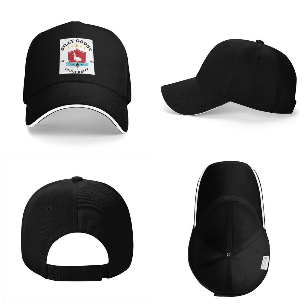 Unisex Baseballkappen Silly Goose University Lustiges Logo Outdoor Streetwear Sommer Sport Baseballkappen Hip Hop Kappe Casquette Hüte