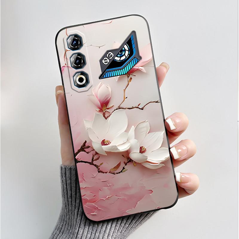 For ZTE Nubia Neo 3 Neo3 GT 5G Case Z2465N Shockproof Silicone TPU Butterfly Flower Back Cover For Nubia Neo 3GT Soft Phone Case