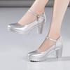 Women Mary Jane High Heel Pumps Black Dress Party Wedding Office Shoes Big Size 32-43