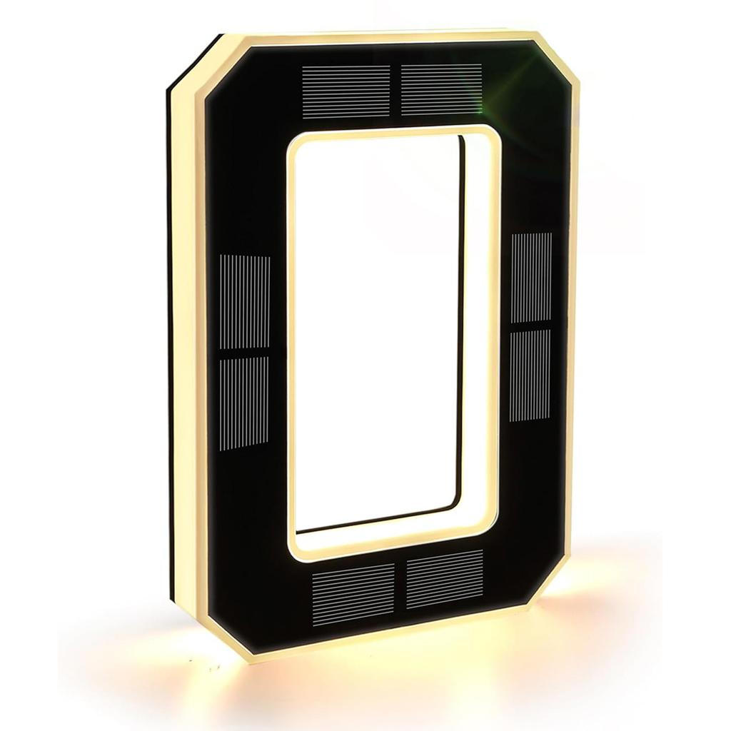 17cm/6.7in Solar House Numbers for Outside 1000mah Light Up LED Address Numbers IP65 Waterproof Illuminated Modern Address Sign with Dusk to Dawn