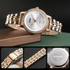 Simple and Stylish Wristwatch with This Watch Is and Features a Stainless Steel a Luxurious Gift for Women's Diamonds. Gold-colored Waterproof,