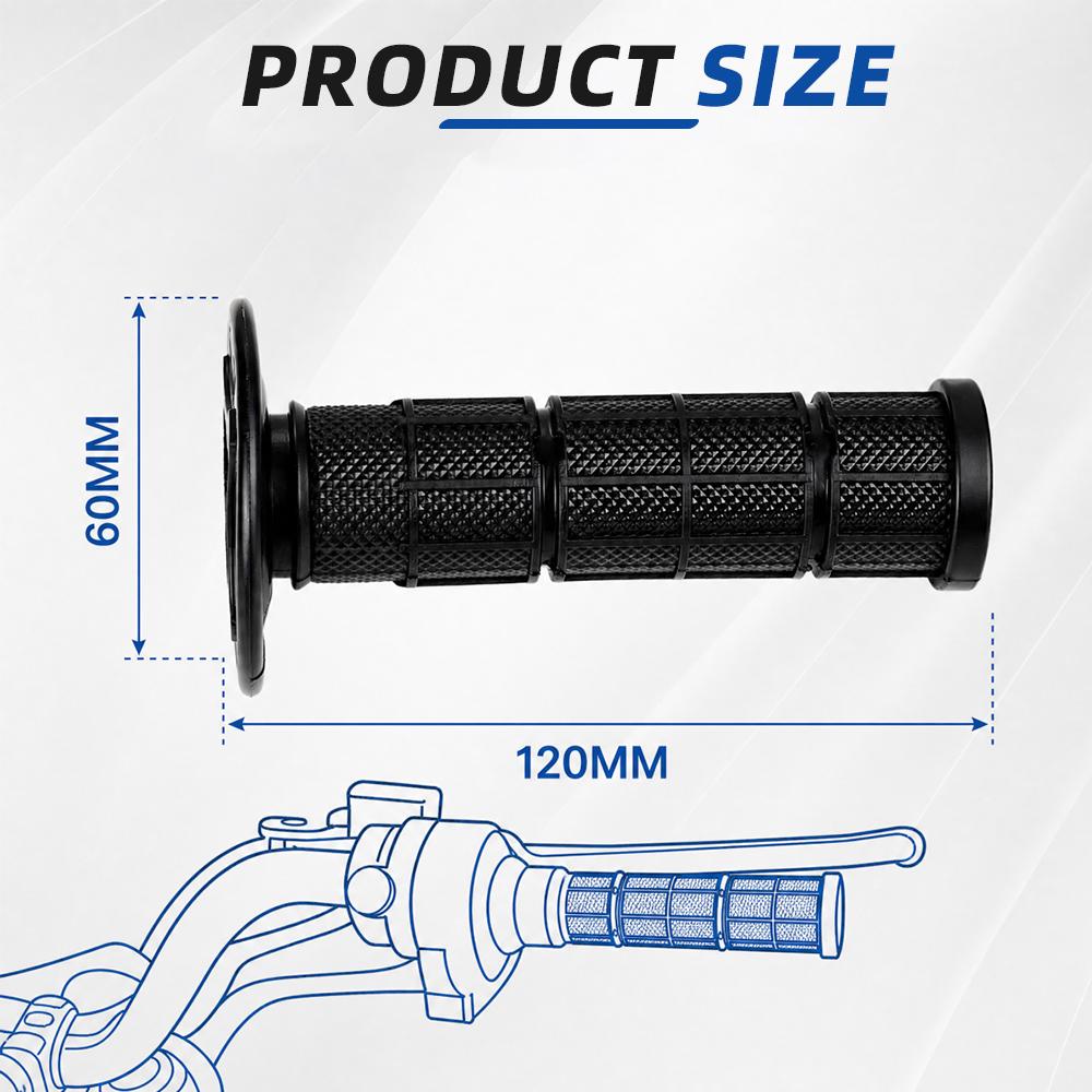 Grips For 22MM For YAMAHA  Kawasaki Suzuki Honda Yamaha  Pit Dirt Bike Motocross Motor Parts  Handlebar Rubber Motorcycles Black