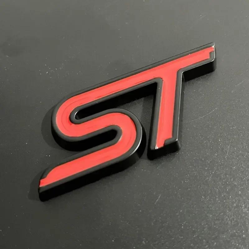 3D kovový znak ST Line na přední mřížku Odznak na zadní kufr auta Pro Ford Edge Puma Kuga Mondeo Fiesta Ecosport Focus STLINE Samolepka