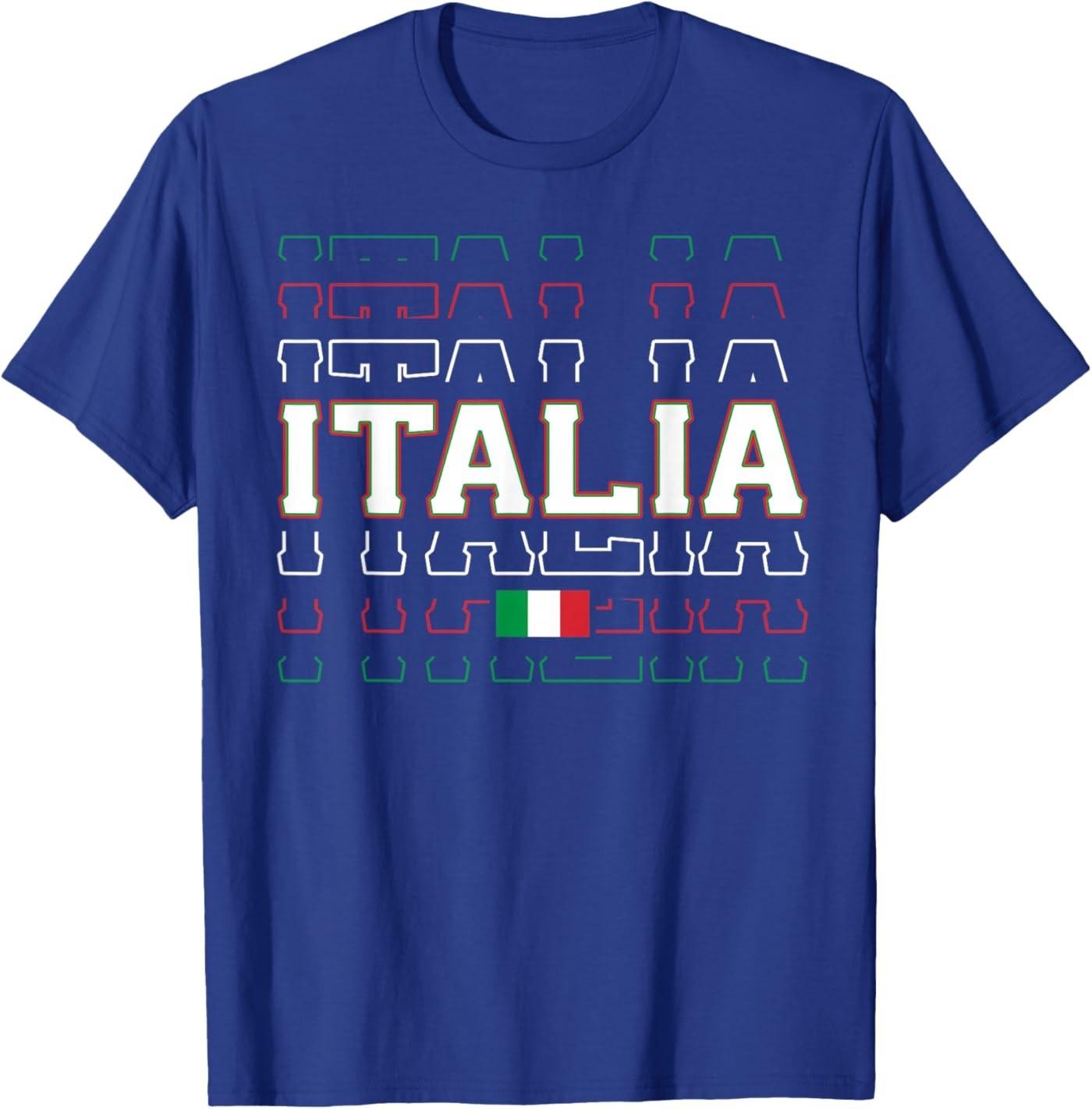 

Retro Italia Flag Italian Vintage Italiano Men Women T-Shirt S разноцветный