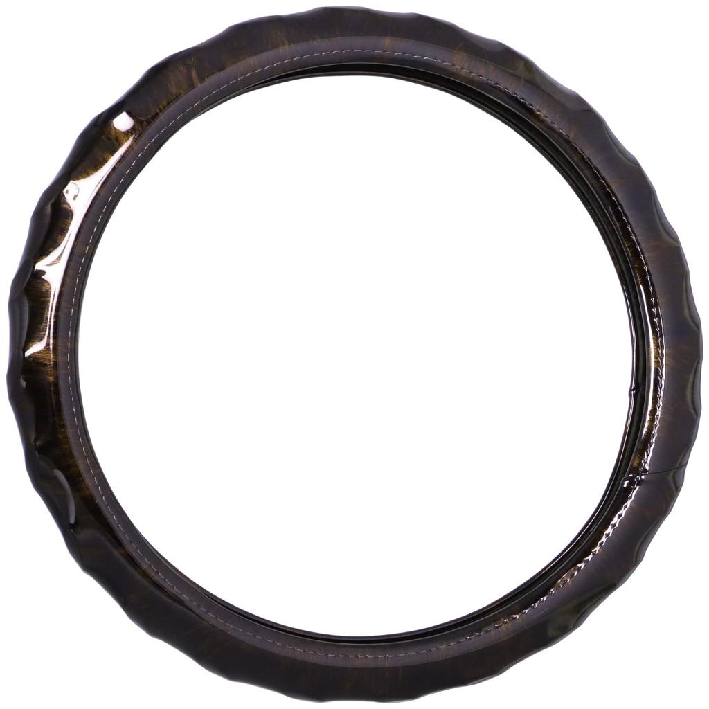 JET INOUE Steering Wheel Sazanami Maverick 589036 Cover, ML-M, Brown,