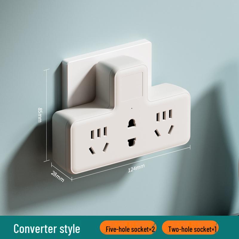 Universal Multi-Port Power Strip with Wireless Conversion and International Socket Compatibility