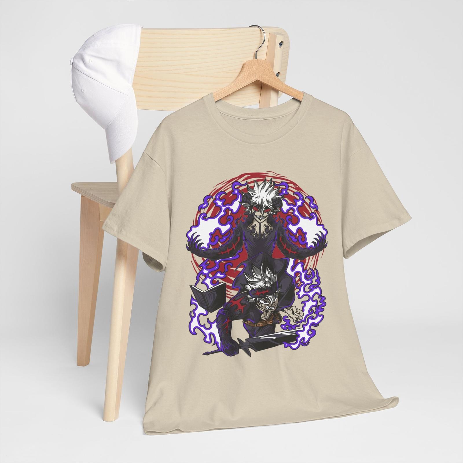 

Asta Yuno T-Shirt Mens Womens Tees Top Black Clover Anime Manga Asta Girl Gifts Black Shirt All Size S