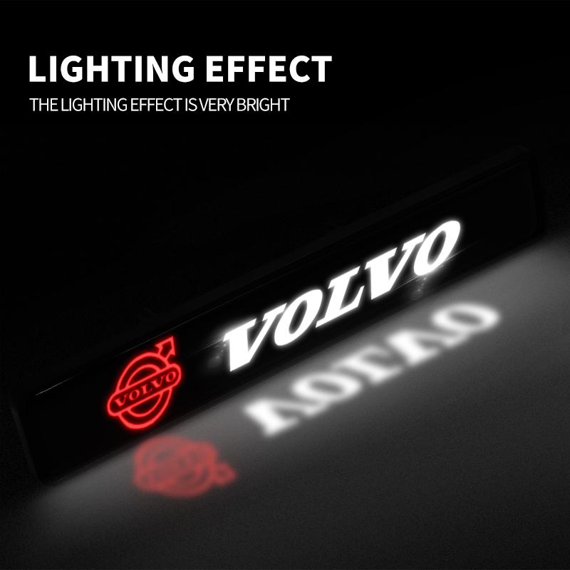 Auto-Kühlergrill-Lampe Abzeichen Emblem Dekoration Styling Auto Zubehör für Volvo Rdesign S80 V40 V50 V60 V70 S80L XC60 XC90 S40