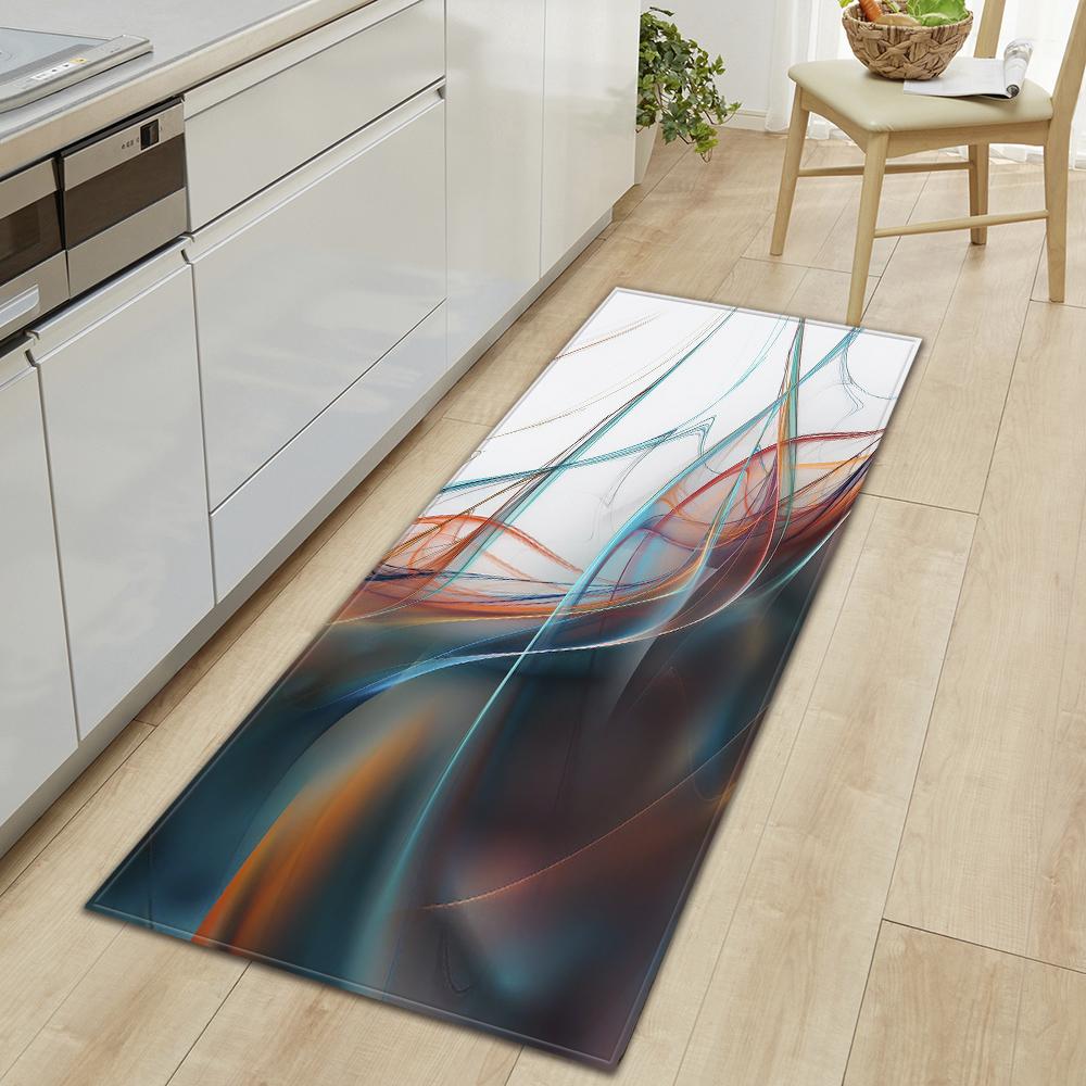 Kitchen Mat Entry Door Mat Living Room Bedroom Floor Carpet Corridor Bathroom Door Non-slip Floor Mat