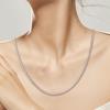 Rolo Chain Necklaces for Women Original 925 Sterling Silver Necklaces & Pendants Elegant Fine Jewelry Gift Colares S925