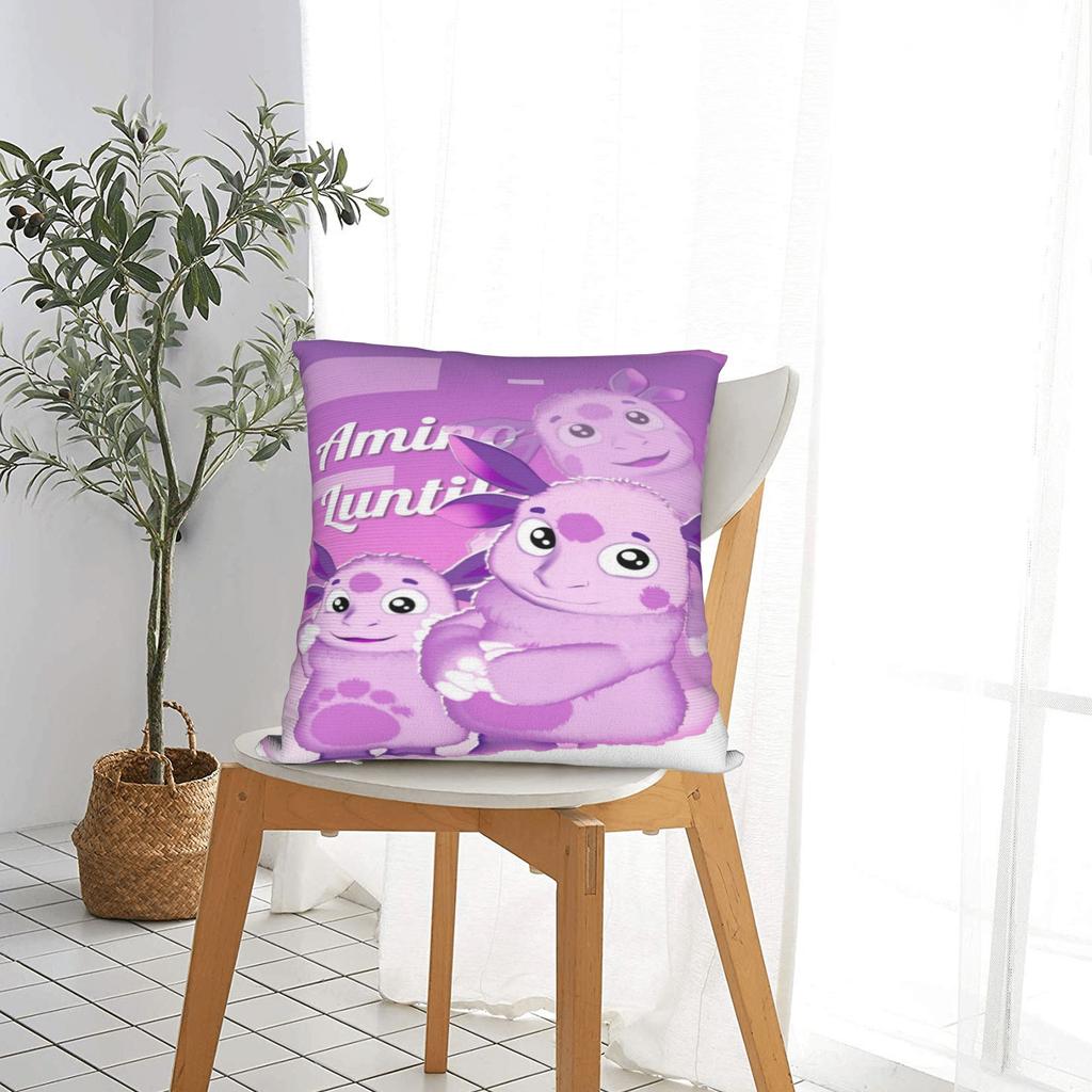 Luntik Cartoon Printing Pillowcase Cushion Cover Throw Pillow Cover Soft And Sweet Sofa Decor Zipper Multi Size