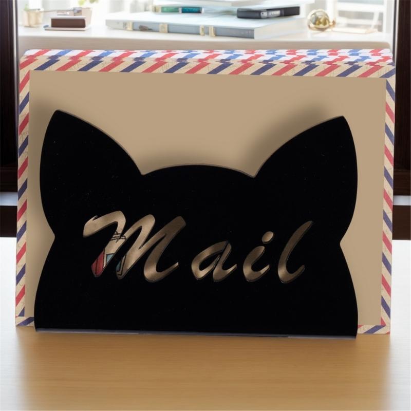 Transparent Acrylic Desktop Letter Organizer For Office Home Clear Paperworks Storage Rack for Folders Books Bill