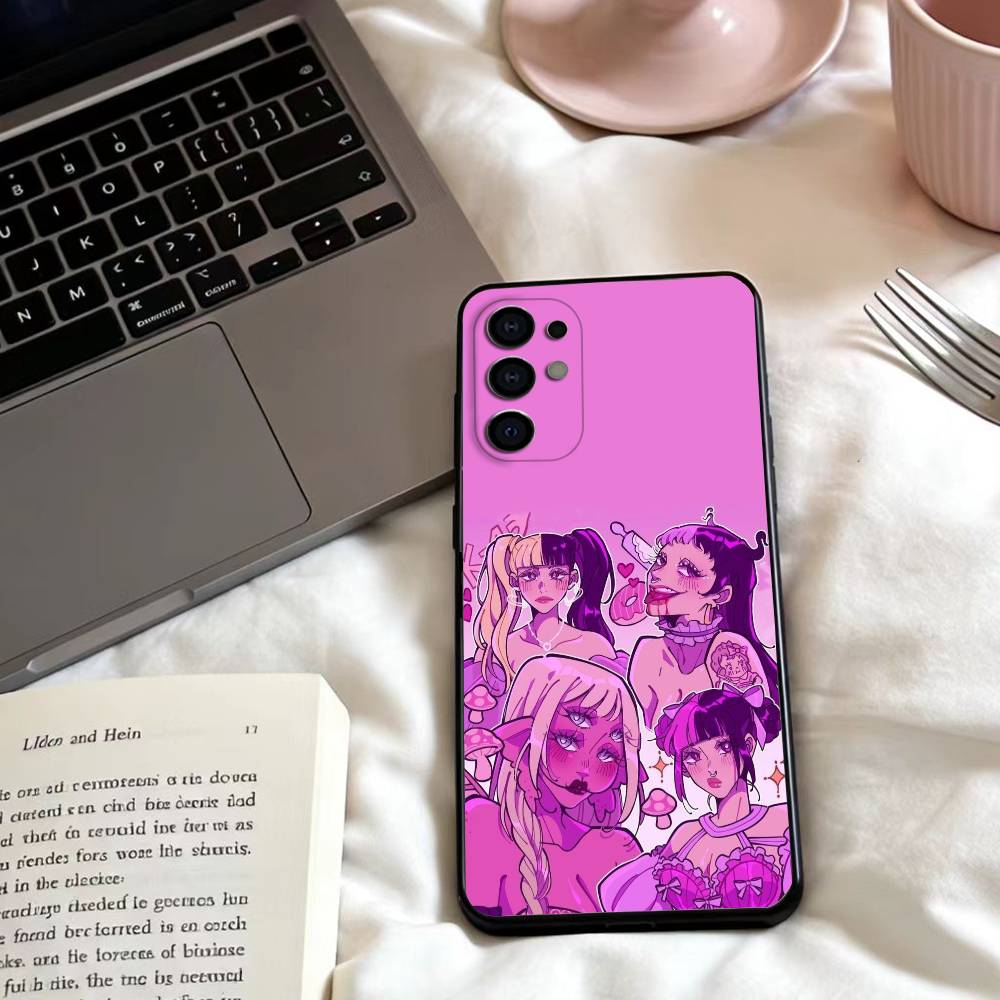 

Singer M-Melanie Martinez Phone Case For Samsung S 25,24,23,22,30,21,10,9,Ultra,Plus,Lite,FE,4,5 G Soft Black Case Samsung S25ULTRA