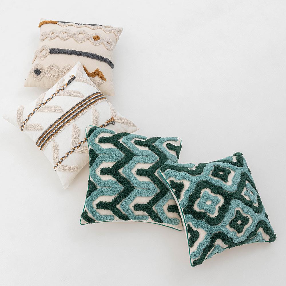 Nordic Ins Style Tufted Pillow Case Bohemian Moroccan Style Exotic Sofa Pillow Cushion Bed Pillow