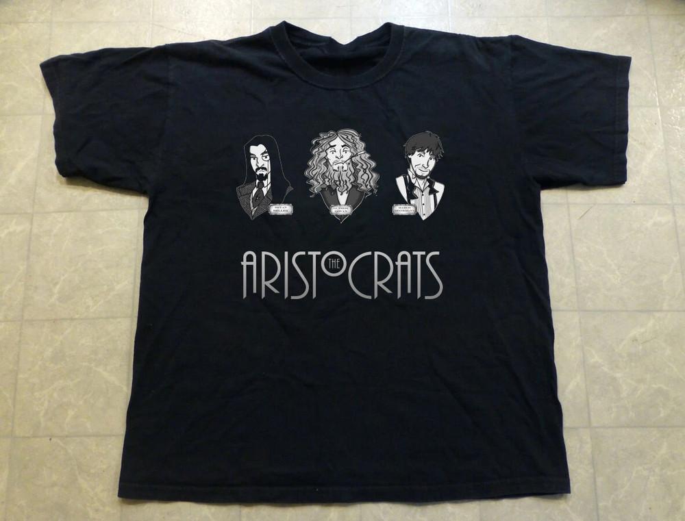 Аристократы Черная Хлопковая Унисекс Рубашка Все размеры S-5XL Унисекс Футболка XXL