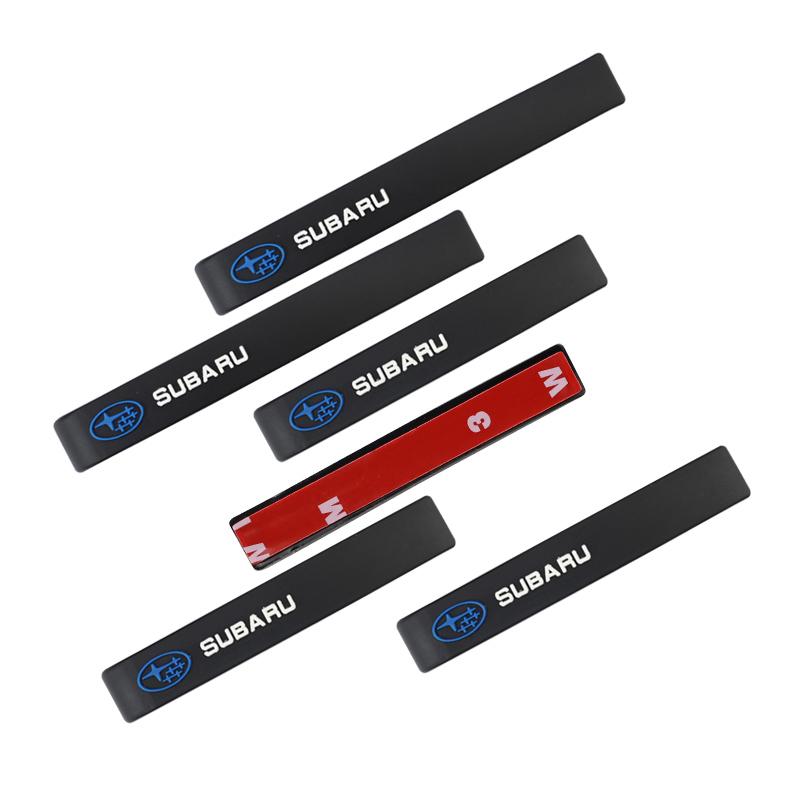 6Pcs Car Door Edge Guard Strip Anti-scratch Bumper Stickers For Subaru Impreza Legacy WRX STI BRZ Forester XV Outback Crosstrek Z9