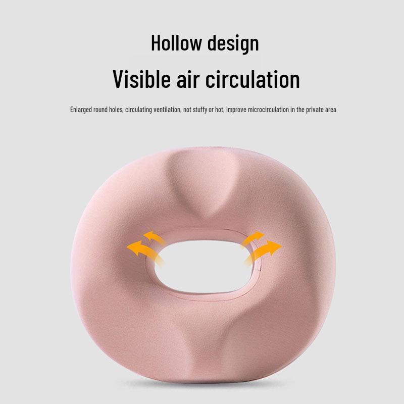 Ergonomic Hemorrhoid Relief Cushion: Breathable, Hollow Design for Pregnancy & Postpartum Comfort