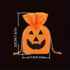 2pcsHalloween Pumpkin Gift Bags Holiday Party Candy Bags Snacks Chocolate Cookie Bags Gift Drawstring Packaging Bags