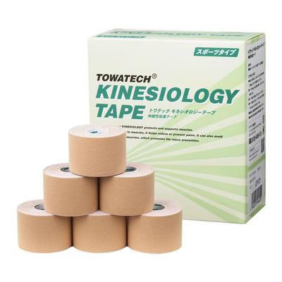 Towatech Kineziologická páska Športový typ 50 mm x 5 m 6 roliek Kineziologická elastická páska Koleno členok zápästie lýtko chodidlo na maratón 5 cm
