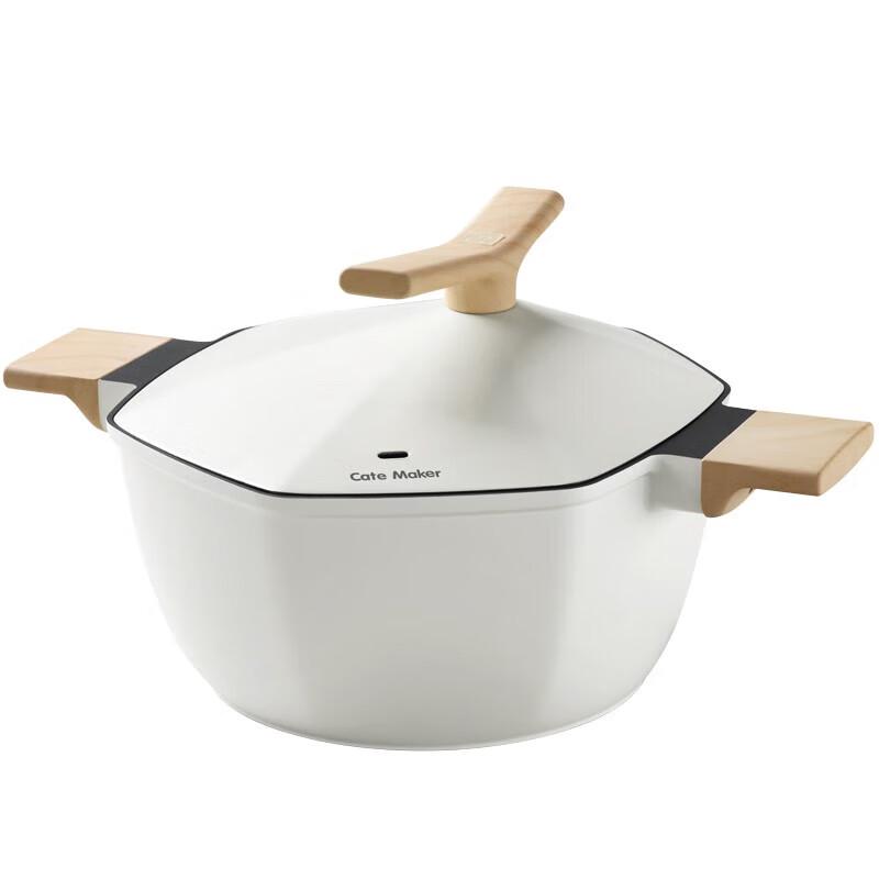 CateMaker Maple Leaf Series Hexagonal Soup Pot