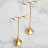 Aluminum Alloy T-Shape Earring Display Stand Storage Shelf Detachable Dangle Jewelry Ring Organizer Space Saving Moisture-proof