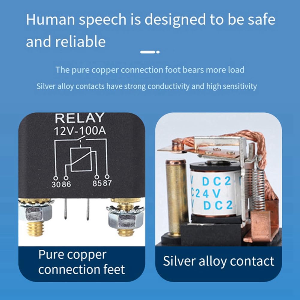 Chaksy 100A Continuous Type Car Relay Replacement Car Relay