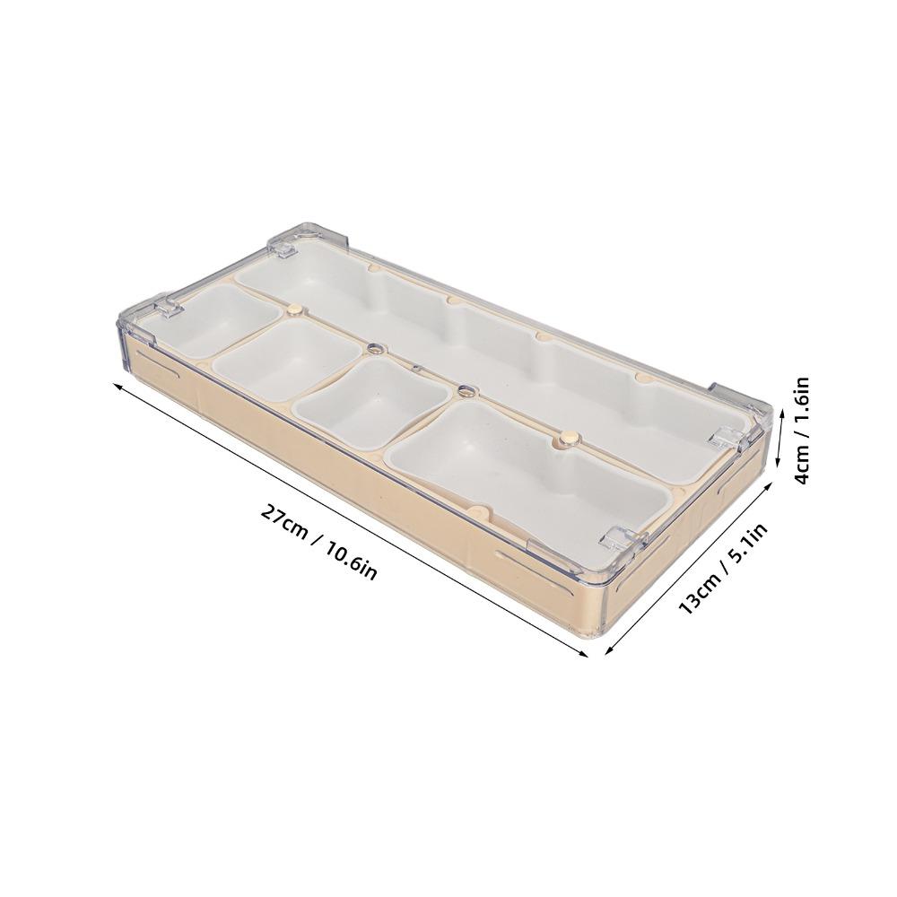 5 Grids Watch Screws Storage Container Stackable Watch Parts Tray  Screw Component
