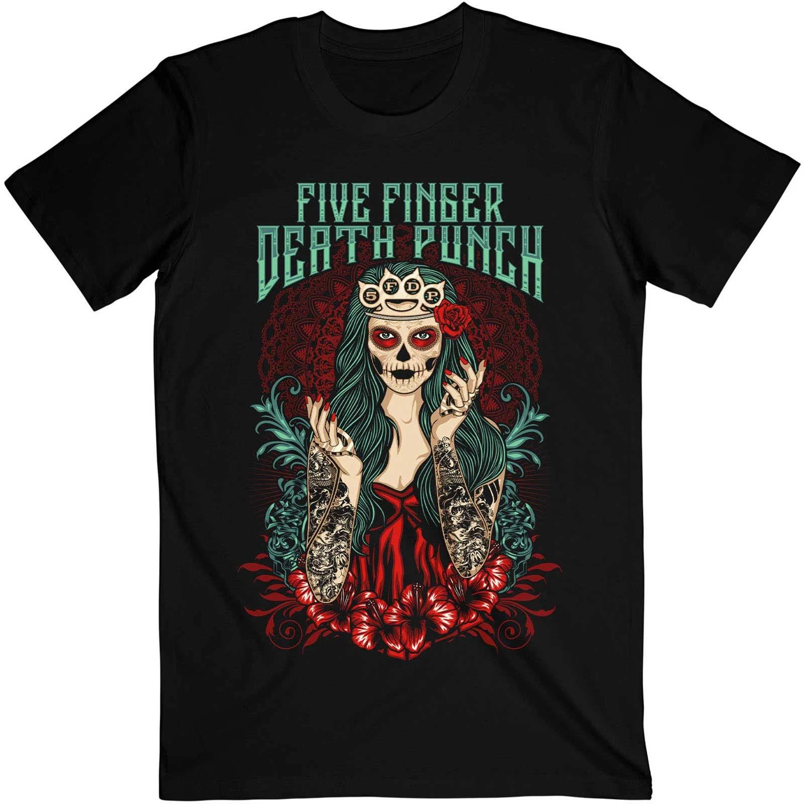 

Футболка Five Finger Death Punch: Леди Мюэрта ОФИЦИАЛЬНО НОВИНКА 3XL