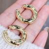 Small and Trendy Metal Texture Earrings With Niche Design, Simple and Fashionable Instagram Style, High-end Earrings For Women