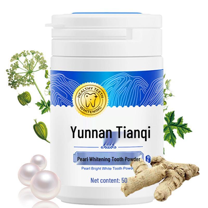 

Yi Bao Pearl Whitening Tooth Powder - Brightens, Strengthens, and Freshens Breath, Protects Gums.