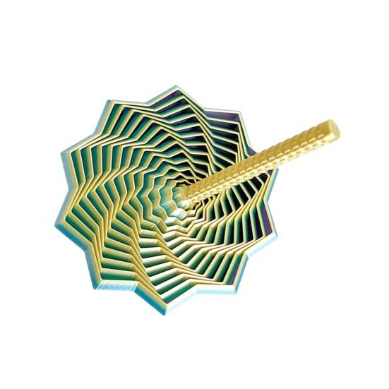 Erweiterter sensorischer Fidget-Stern 3D-gedruckter Drehturm Fidget-Spielzeug Flexibler Spiralstern mit Griff zur Stressreduzierung Büro-Schreibtischzubehör