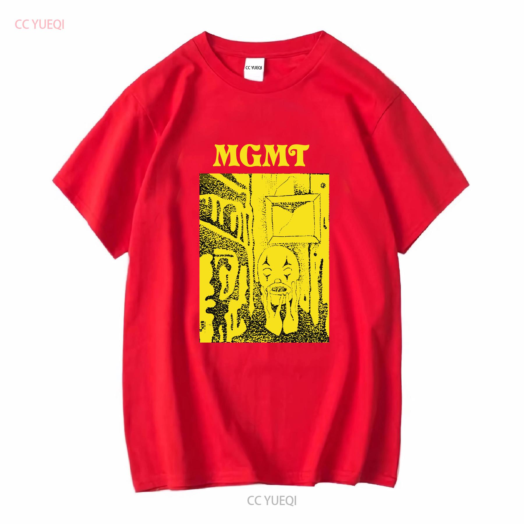 

Мужская и женская футболка с принтом Mgmt Band Black Music Хлопок Размеры S-5XL HN961 с длинным или коротким рукавом винтаж Стильная стираная одежда homme S