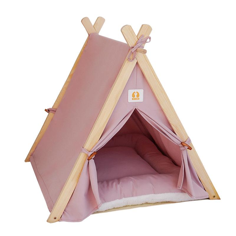 Husdjurstält boet Canopy Design Japansk och koreansk stil kabin kattsand Lyxmodeller för hundar och katter