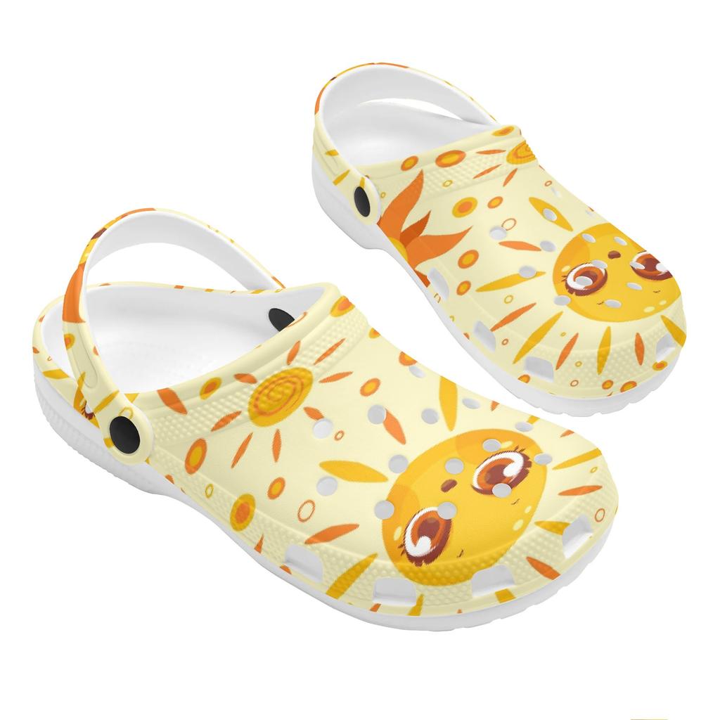 Soft Printed EVA Casual Clogs for Women Men Soft Sole Soft Sole Lightweight Slip On Sandals Slippers Summer Daily Leisure Shoes