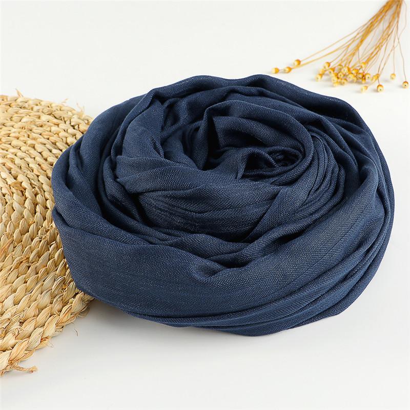 37 Color Plain Big Size Fringe Cotton Viscose Scarf Lady Warme Soft Shawls And Wraps Pashmina Stole Female Kerchief Muslim Hijab