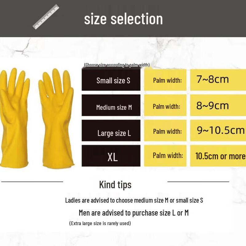 Changbaosen Zesílené latexové domácí rukavice