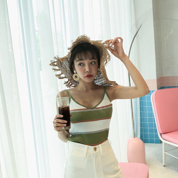 Korean Retro Geometric Rattan & Bamboo Earrings