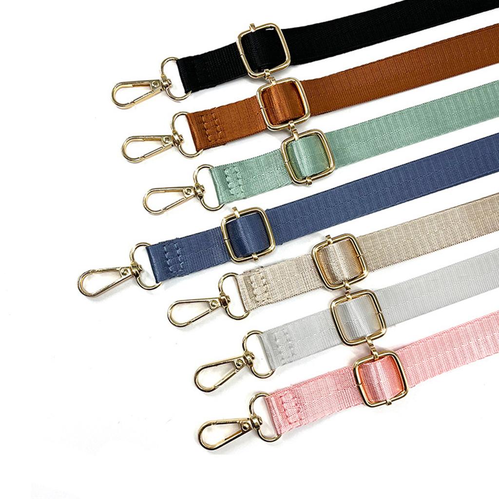 54in Handbag Shoulder Strap Replacement Nylon Strap for DIY Lady Purse Crossbody Bag Adjsutable Strap with Metal Hook
