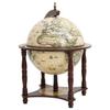 Support à vin - VIDAXL - Globe en bois d'eucalyptus massif - Marron - 42 x 42 x 57 cm - Non assemblé