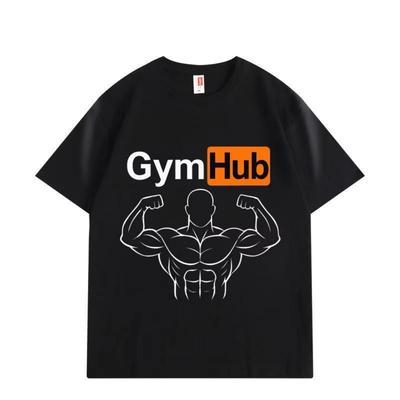 Funny Gym Hub Tshirt Men Women Clothing High Quality Cotton Oversized Tshirts Fashion Casual Short Sleeve T Shirts Streetwear