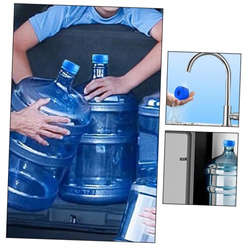 3-Piece Silicone Water Jug Lid, Reusable Water Jug Cap, Sealing Cover for Water Bucket, Silicone Cover for Water Bottle, Leak-Proof