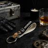 For Honda PU Leather Motorcycle Keychain Universal Motorbike Key Ring Holder For Riders Men Gift KC3