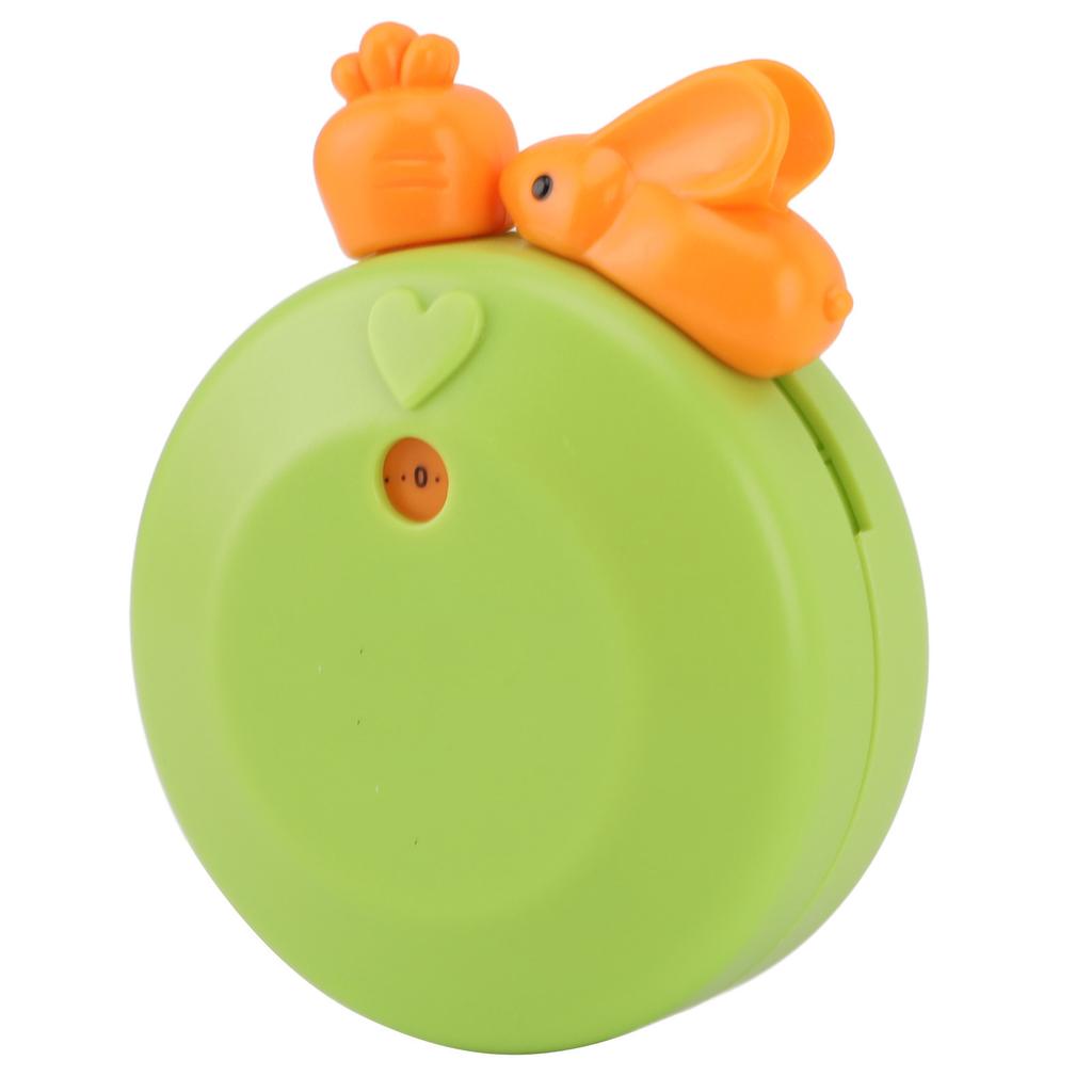 Cartoon Rabbit Kitchen Timer Mechanical Manual Timer Alarm Reminder Timepiece Countdown Tool for Home Green