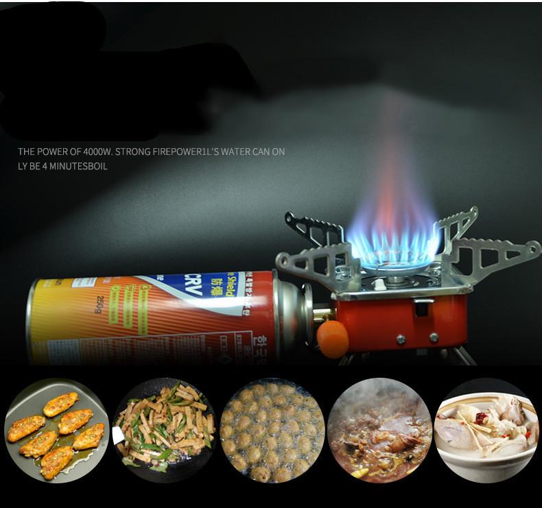 Compact Single Burner Butane Stove For Outdoor Camping Backpacking Hiking