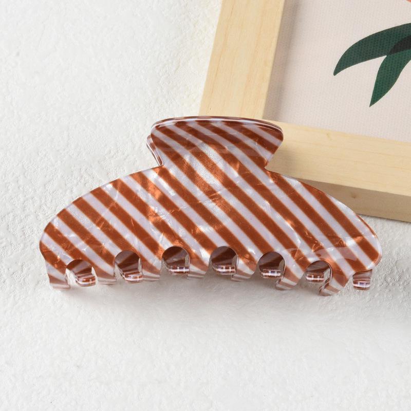 Elegant Multi-Color Acetate Hair Clip - Jelly Shark Grip for Women