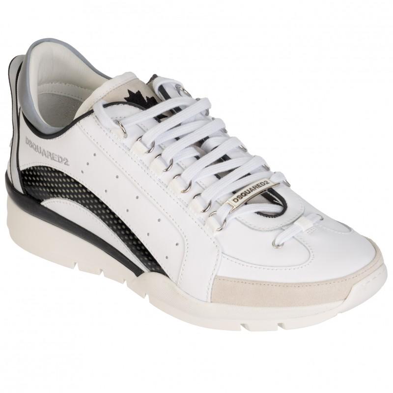 DSQUARED2 Luxury Italian Sneakers Shoes Bianco - Size: 43